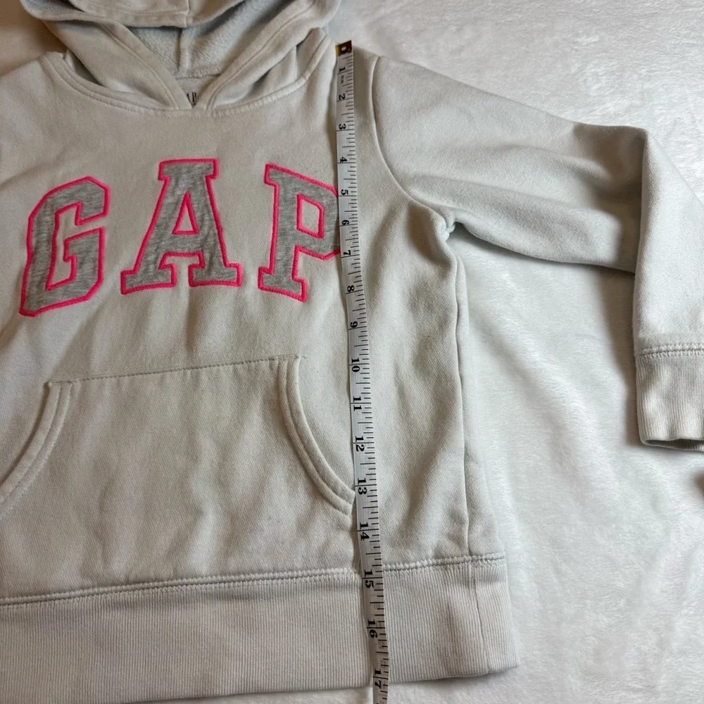 GAP White Hoodie with Pink Lettering